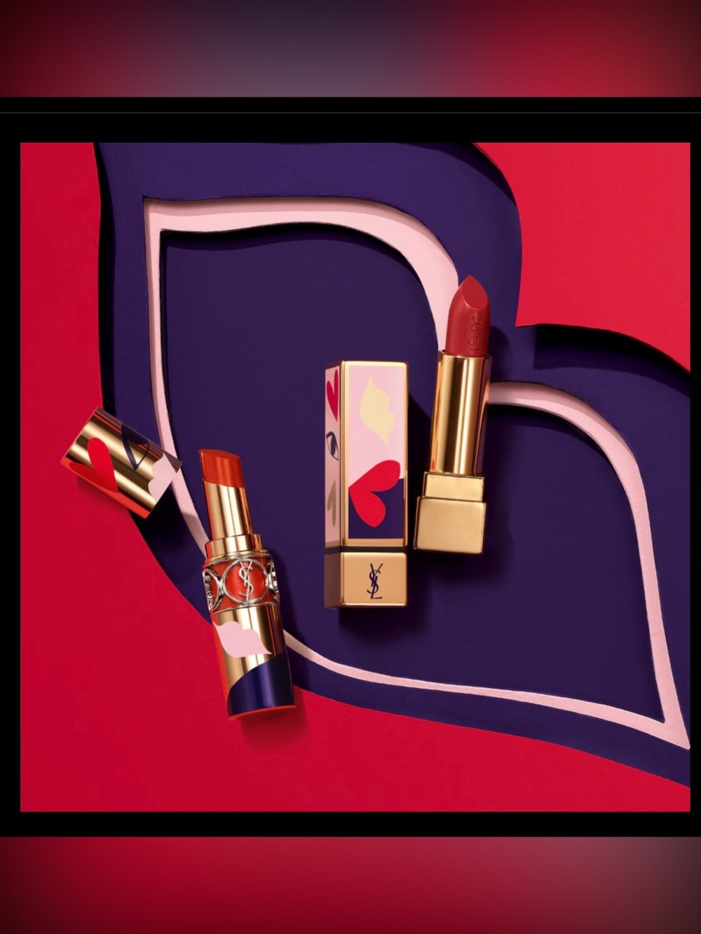 YSL Limited Edition "I Love You So Pop" Lipstick
Set - Shades 110 & 120 BNIB